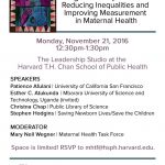 Upcoming Event: MHTF-PLOS Collection Launch at the Harvard Chan Leadership Studio