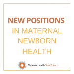 22 New Positions in Maternal Newborn Health