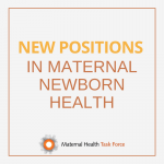 New Positions in Maternal Newborn Health